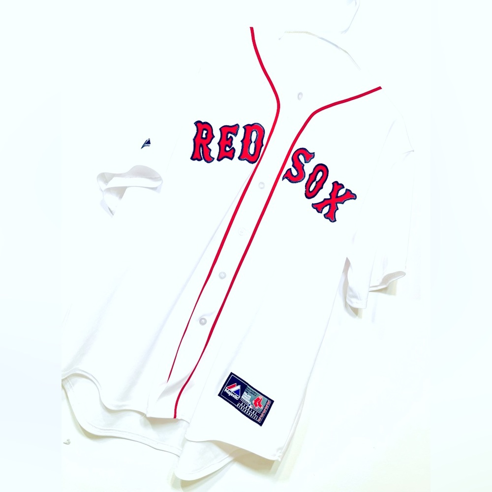 Majestic MLB Authentic Red Sox Jersey Bogarts #2
